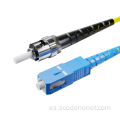 Cable de conexión de puente de fibra óptica de 2.0 mm / 3.0 mm DX SM / MM LC-LC / SC-SC / FC-FC
